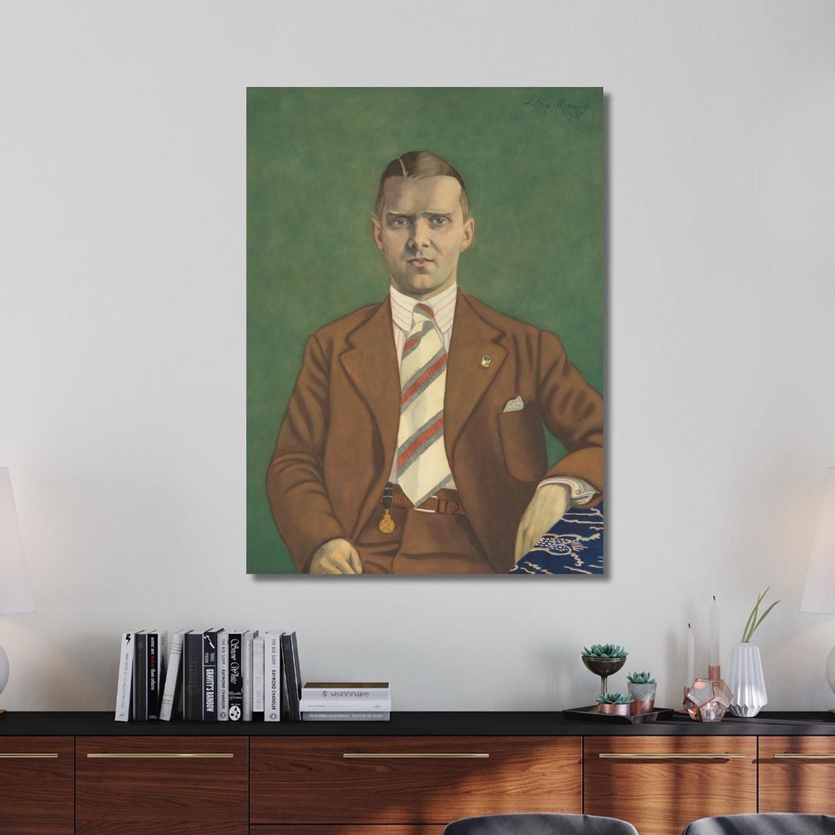 Portrait Of Adolphe Van Glabbeke Léon Spilliaert lsp93 canvas print 