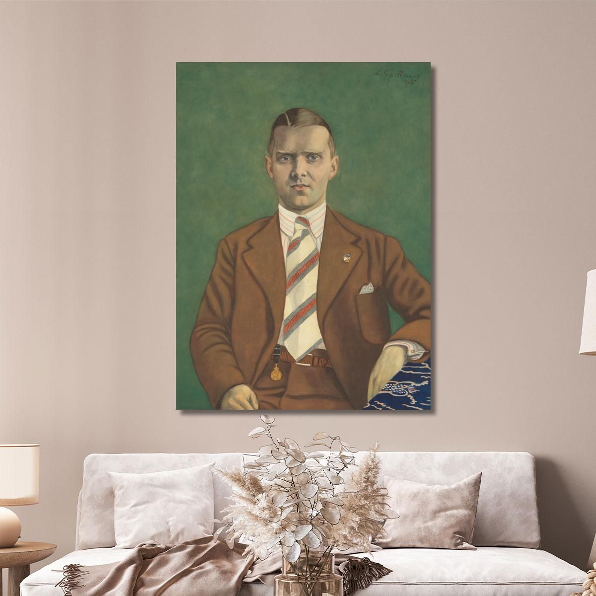 Portrait Of Adolphe Van Glabbeke Léon Spilliaert lsp93 canvas print 