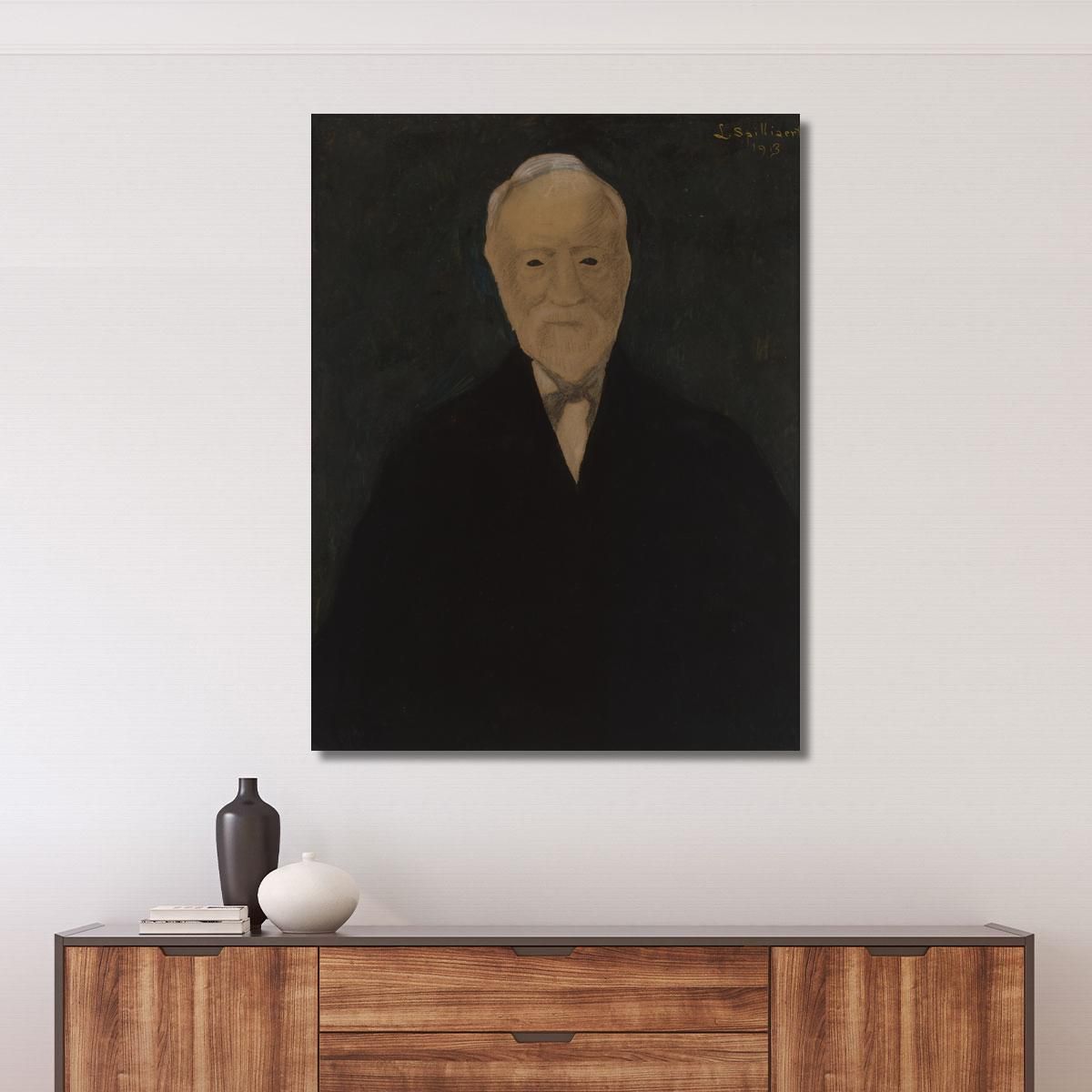Portrait Of Andrew Carnegie Léon Spilliaert lsp94 canvas print 