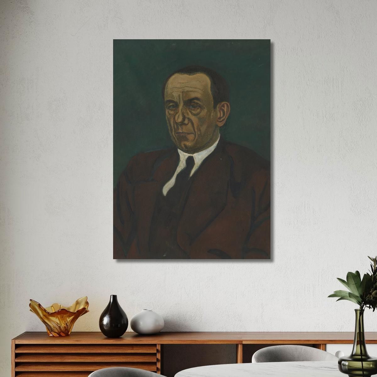 Portrait Of Henri Vandeputte Léon Spilliaert lsp95 canvas print 