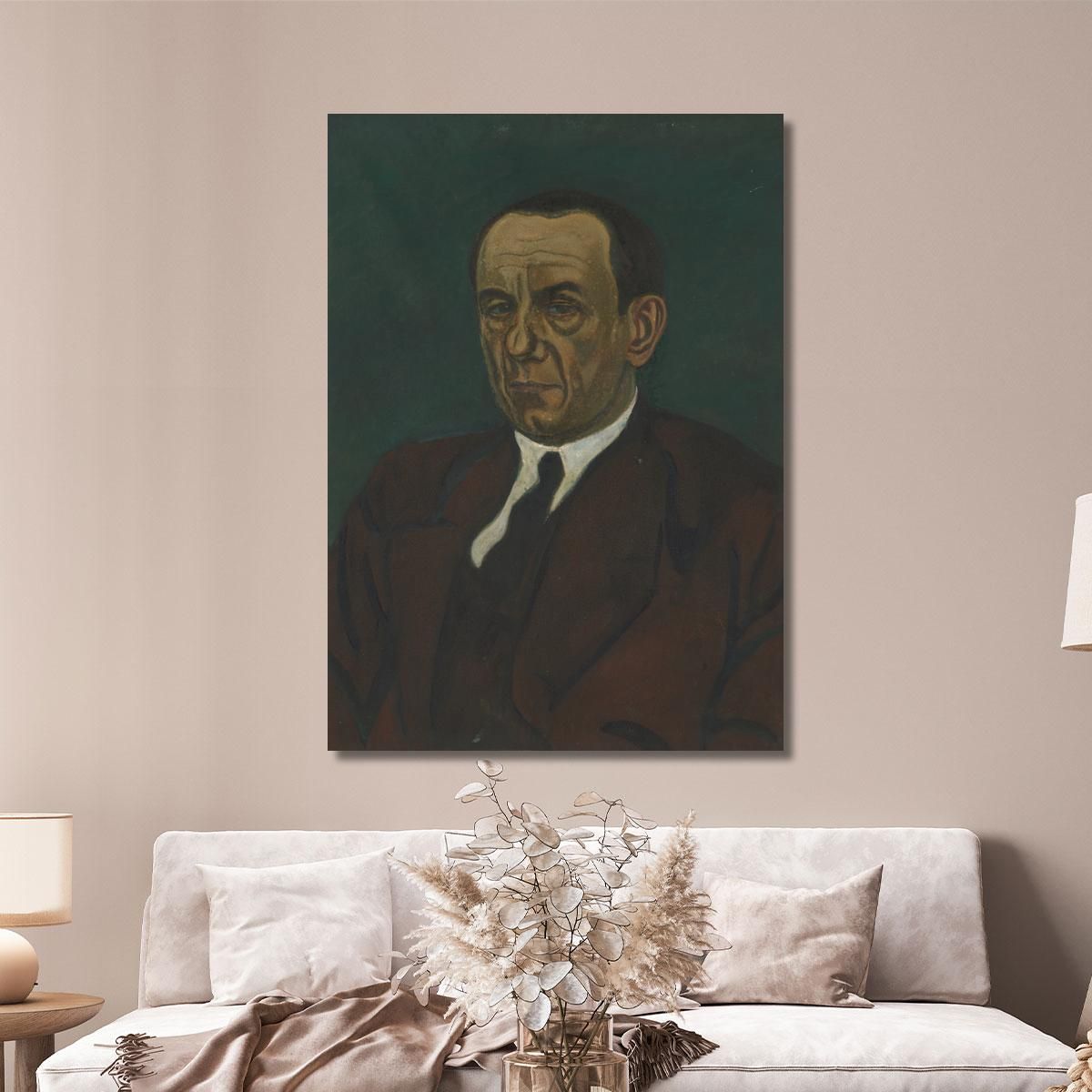 Portrait Of Henri Vandeputte Léon Spilliaert lsp95 canvas print 