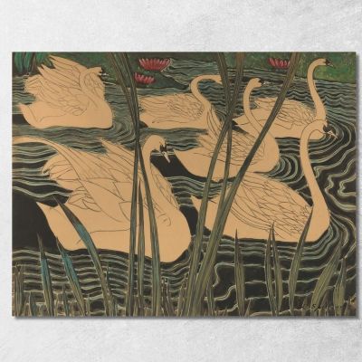 Swans Léon Spilliaert lsp115 canvas print 