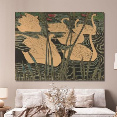 Swans Léon Spilliaert lsp115 canvas print 