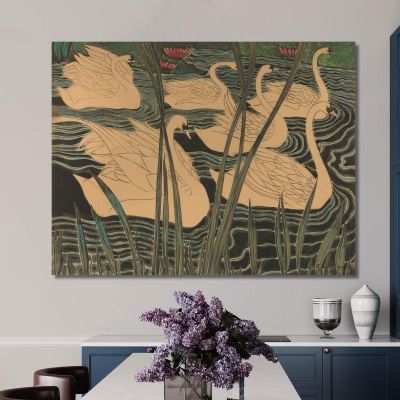 Swans Léon Spilliaert lsp115 canvas print 