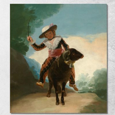 Boy On A Ram Francisco de Goya fgy8 canvas print 