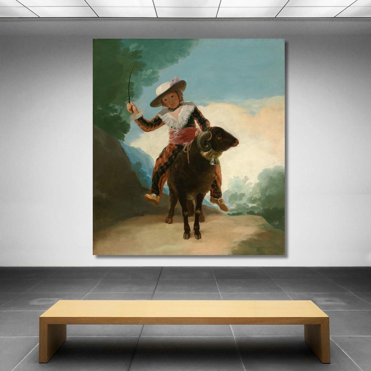 Boy On A Ram Francisco de Goya fgy8 canvas print 