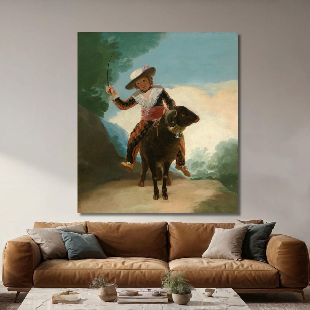 Boy On A Ram Francisco de Goya fgy8 canvas print 