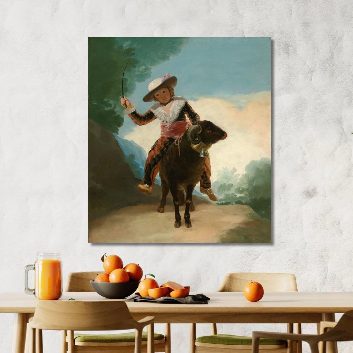 Boy On A Ram Francisco de Goya fgy8 canvas print 