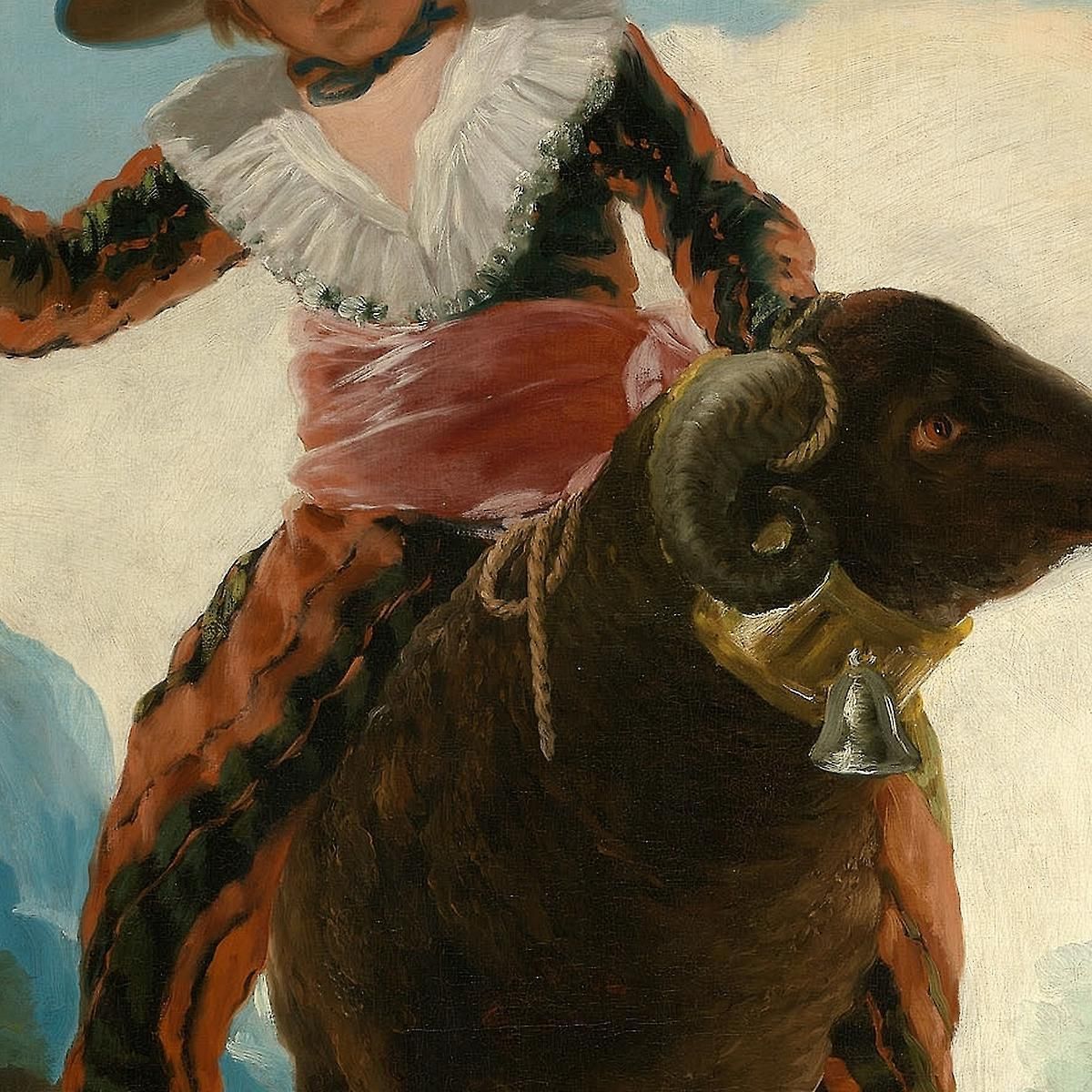 Boy On A Ram Francisco de Goya fgy8 canvas print