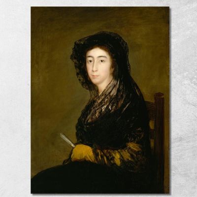 Mrs. Amalia Bonells De Costa Francisco de Goya fgy14 canvas print 