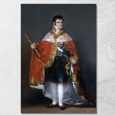 Portrait Of Ferdinand Vii Of Spain In His Robes Of State Francisco de Goya fgy19 canvas print 