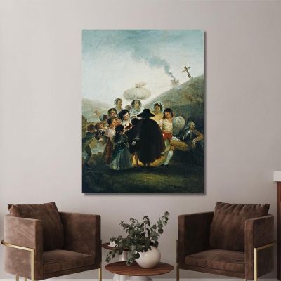 The Puppet Merchant Francisco de Goya fgy31 canvas print 