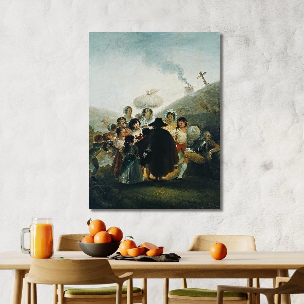 The Puppet Merchant Francisco de Goya fgy31 canvas print 