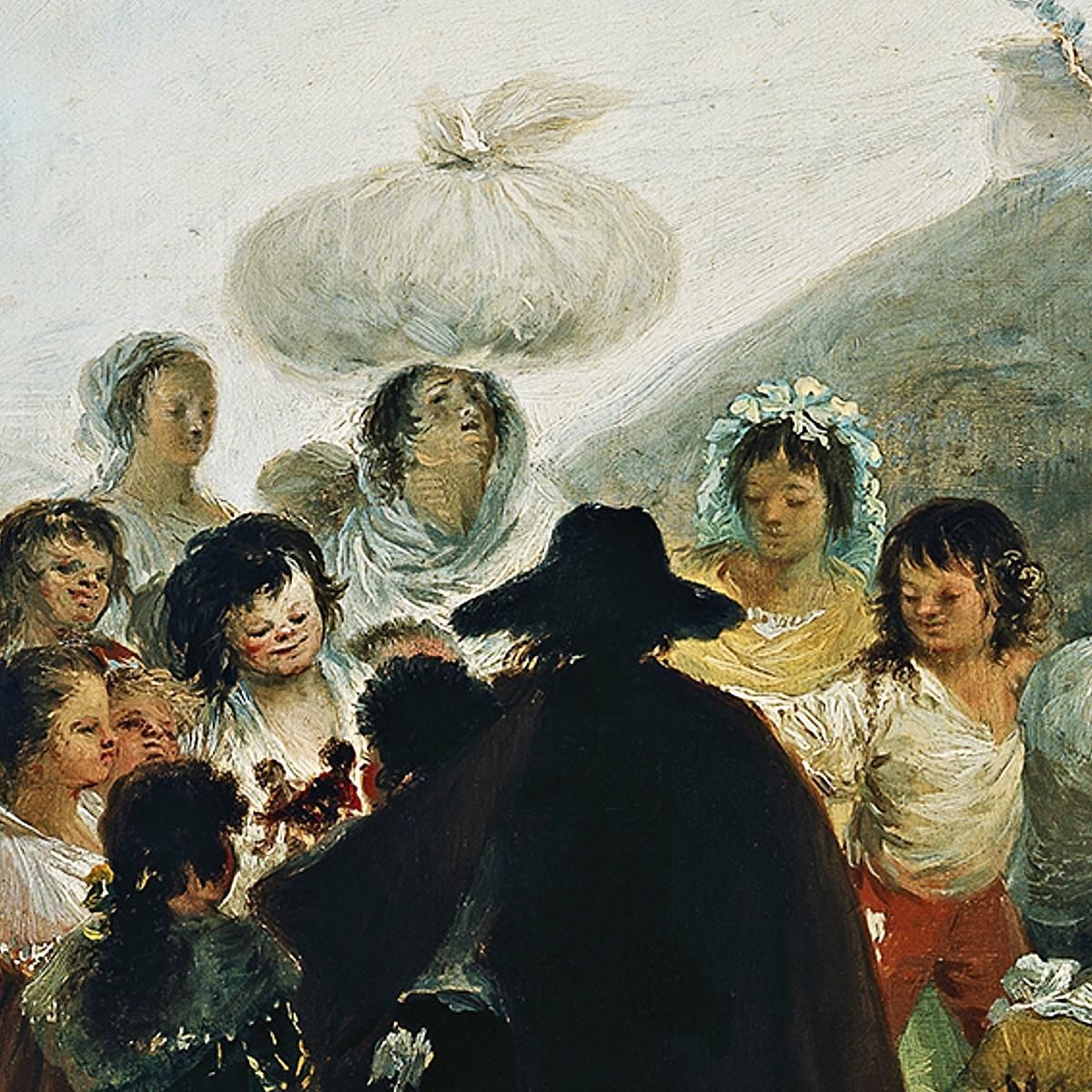 The Puppet Merchant Francisco de Goya fgy31 canvas print