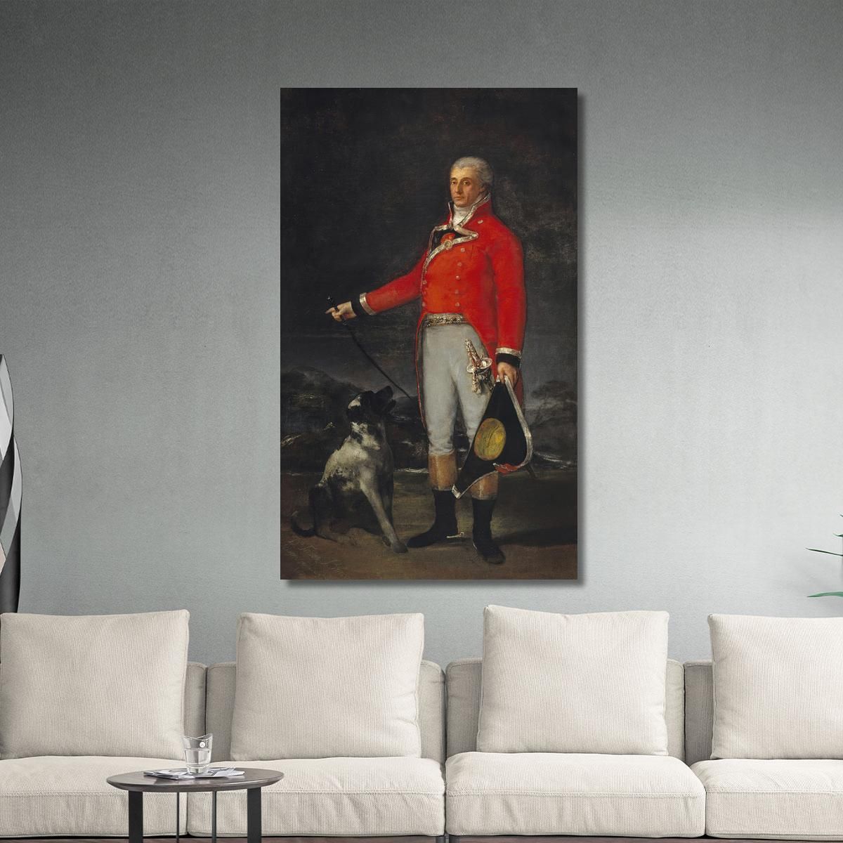 Ortrait Of Don Tadeo Bravo De Rivero Francisco de Goya fgy38 canvas print 