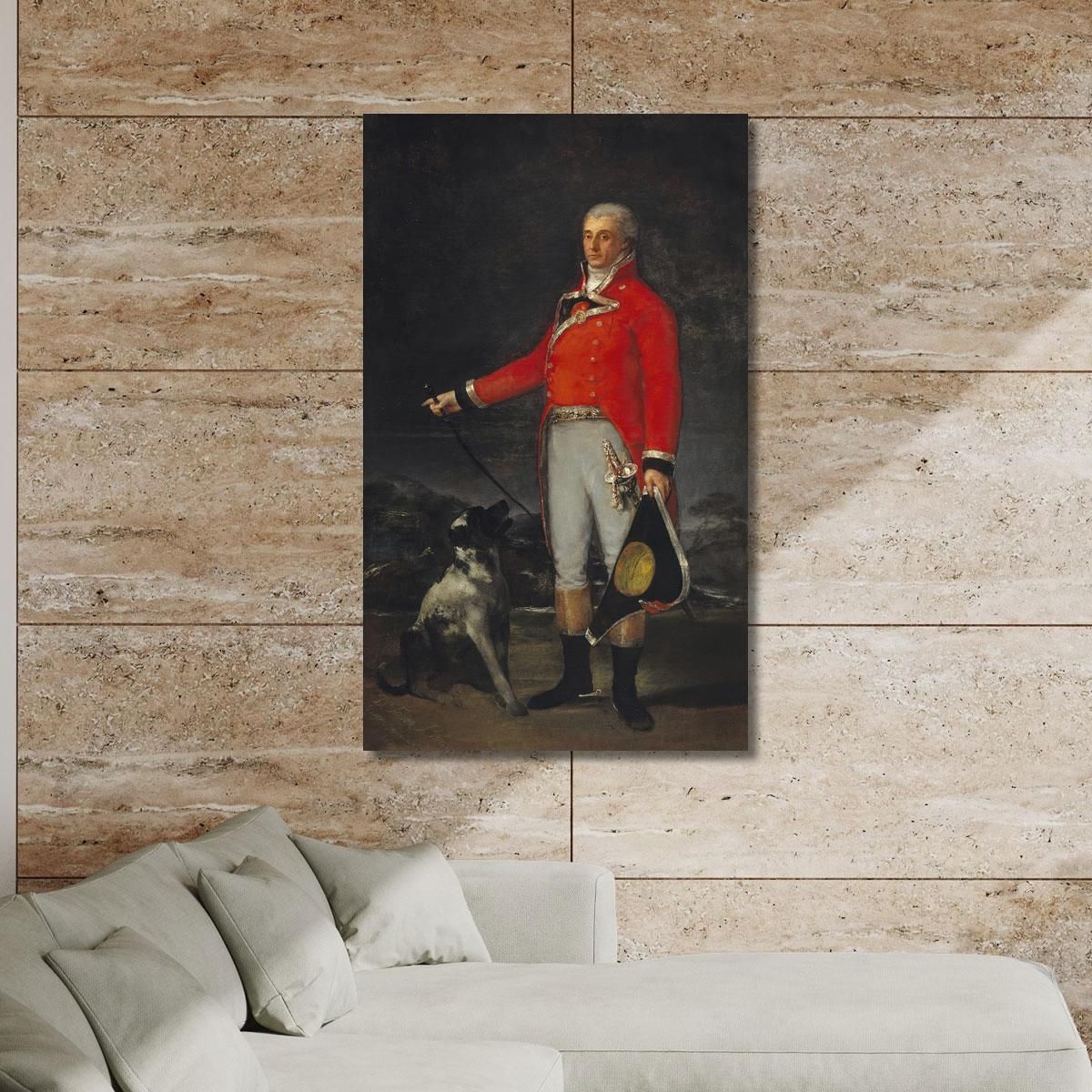Ortrait Of Don Tadeo Bravo De Rivero Francisco de Goya fgy38 canvas print 