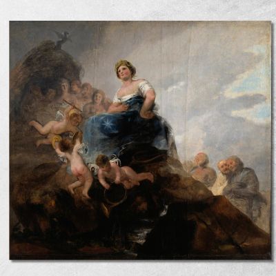 Poetry And Poets Francisco de Goya fgy39 canvas print 