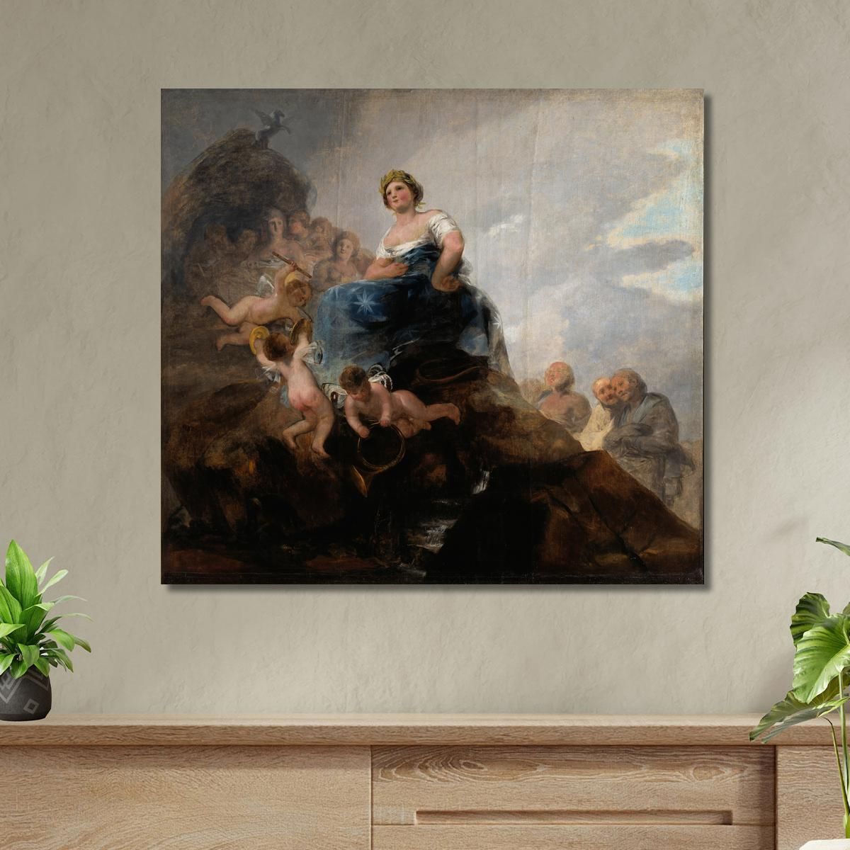 Poetry And Poets Francisco de Goya fgy39 canvas print 