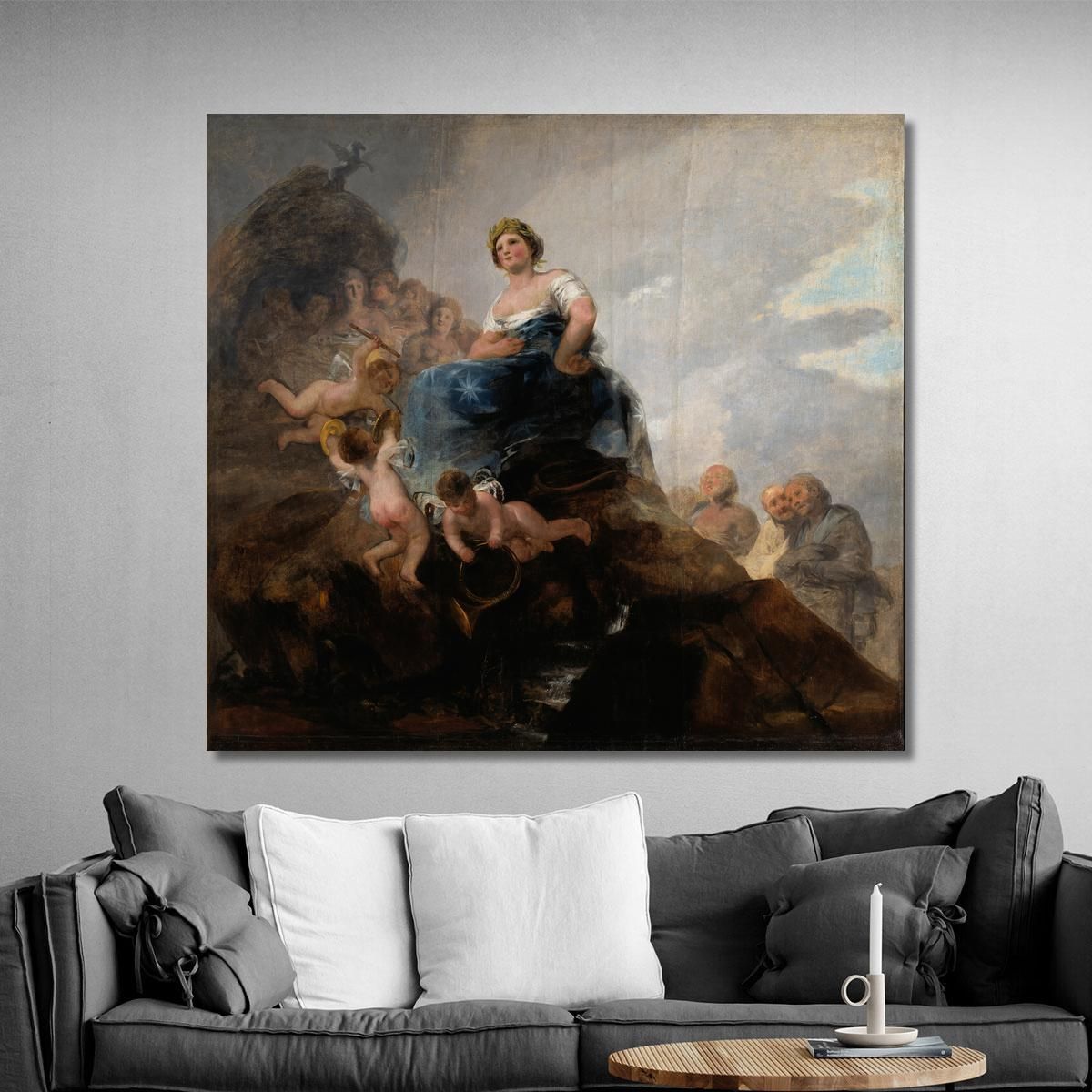 Poetry And Poets Francisco de Goya fgy39 canvas print 