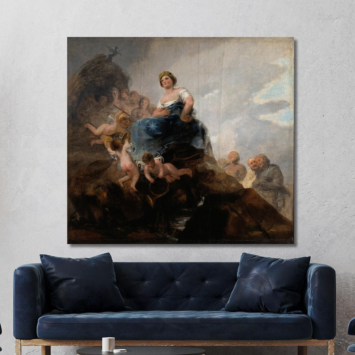 Poetry And Poets Francisco de Goya fgy39 canvas print 