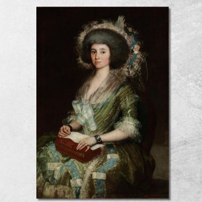 Portrait Of Senora Ceán Bermudez Francisco de Goya fgy49 canvas print 