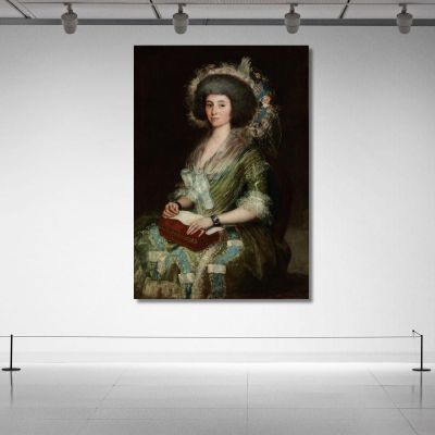 Portrait Of Senora Ceán Bermudez Francisco de Goya fgy49 canvas print 
