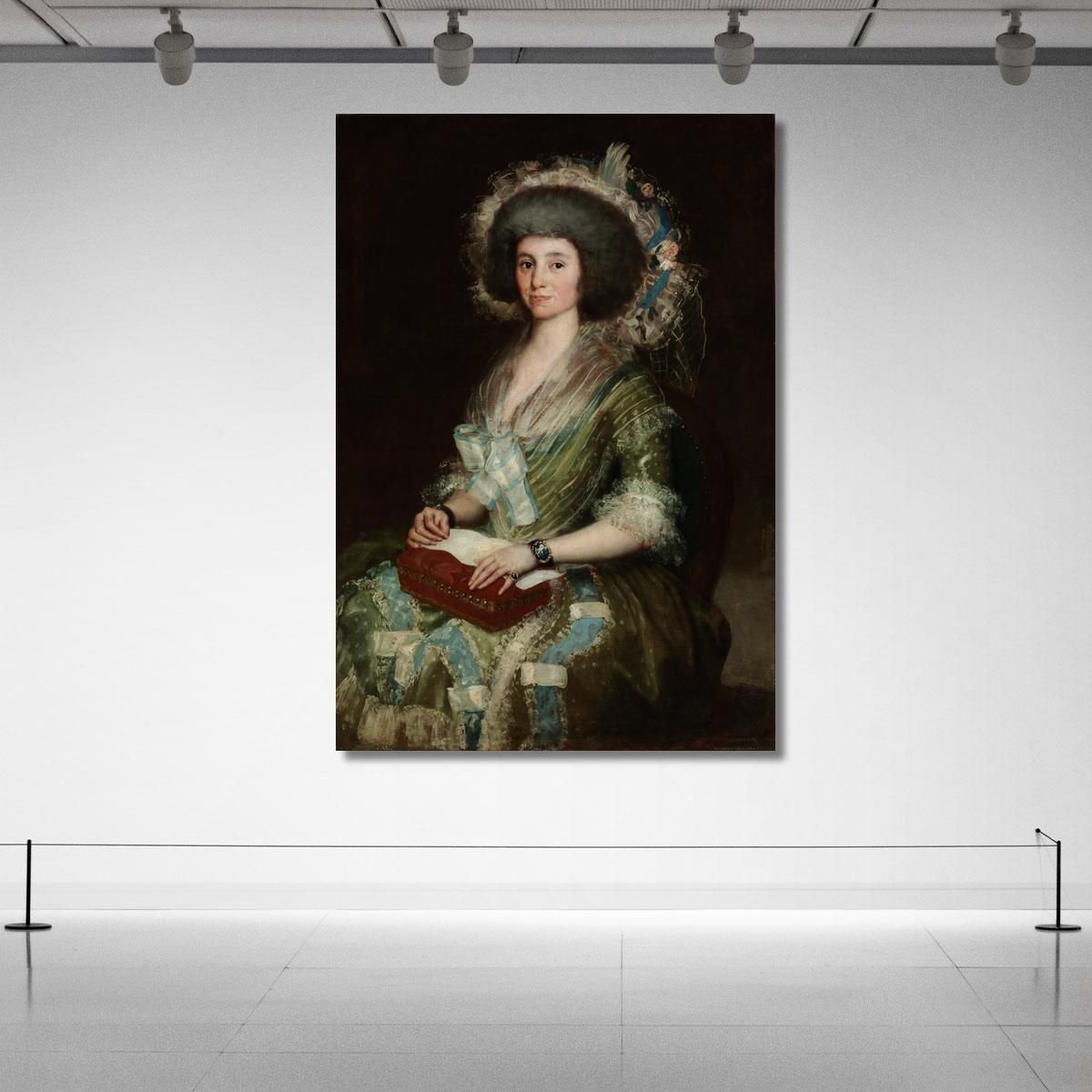 Portrait Of Senora Ceán Bermudez Francisco de Goya fgy49 canvas print 