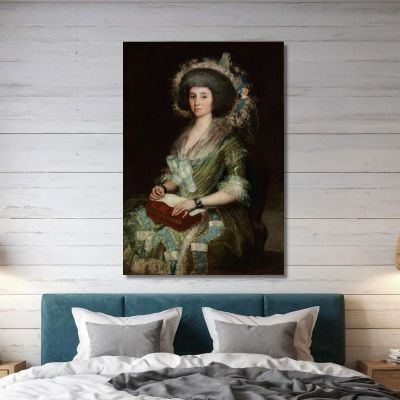 Portrait Of Senora Ceán Bermudez Francisco de Goya fgy49 canvas print 