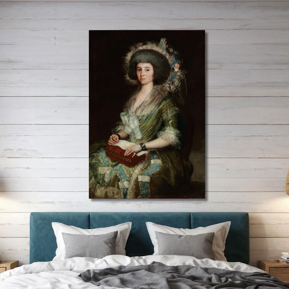 Portrait Of Senora Ceán Bermudez Francisco de Goya fgy49 canvas print 