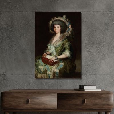 Portrait Of Senora Ceán Bermudez Francisco de Goya fgy49 canvas print 