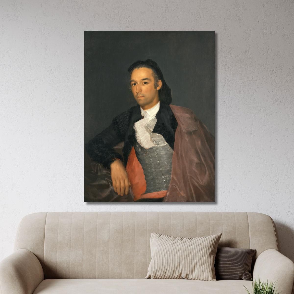 Portrait Of The Matador Pedro Romero Francisco de Goya fgy51 canvas print 