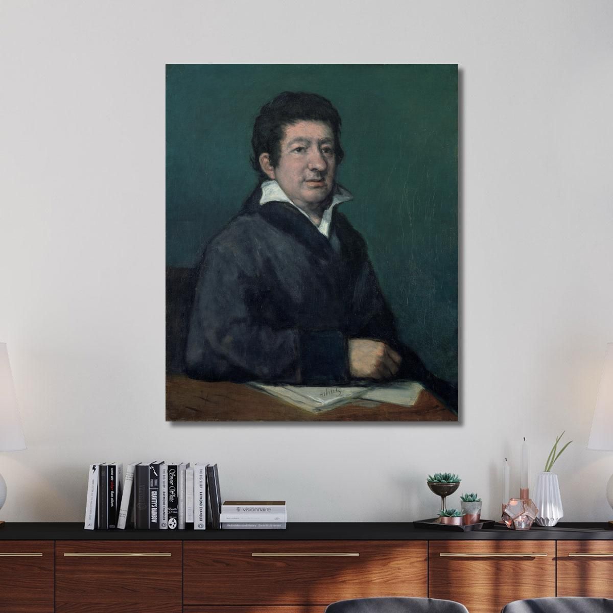 Portrait Of The Poet Moratín Francisco de Goya fgy52 canvas print 