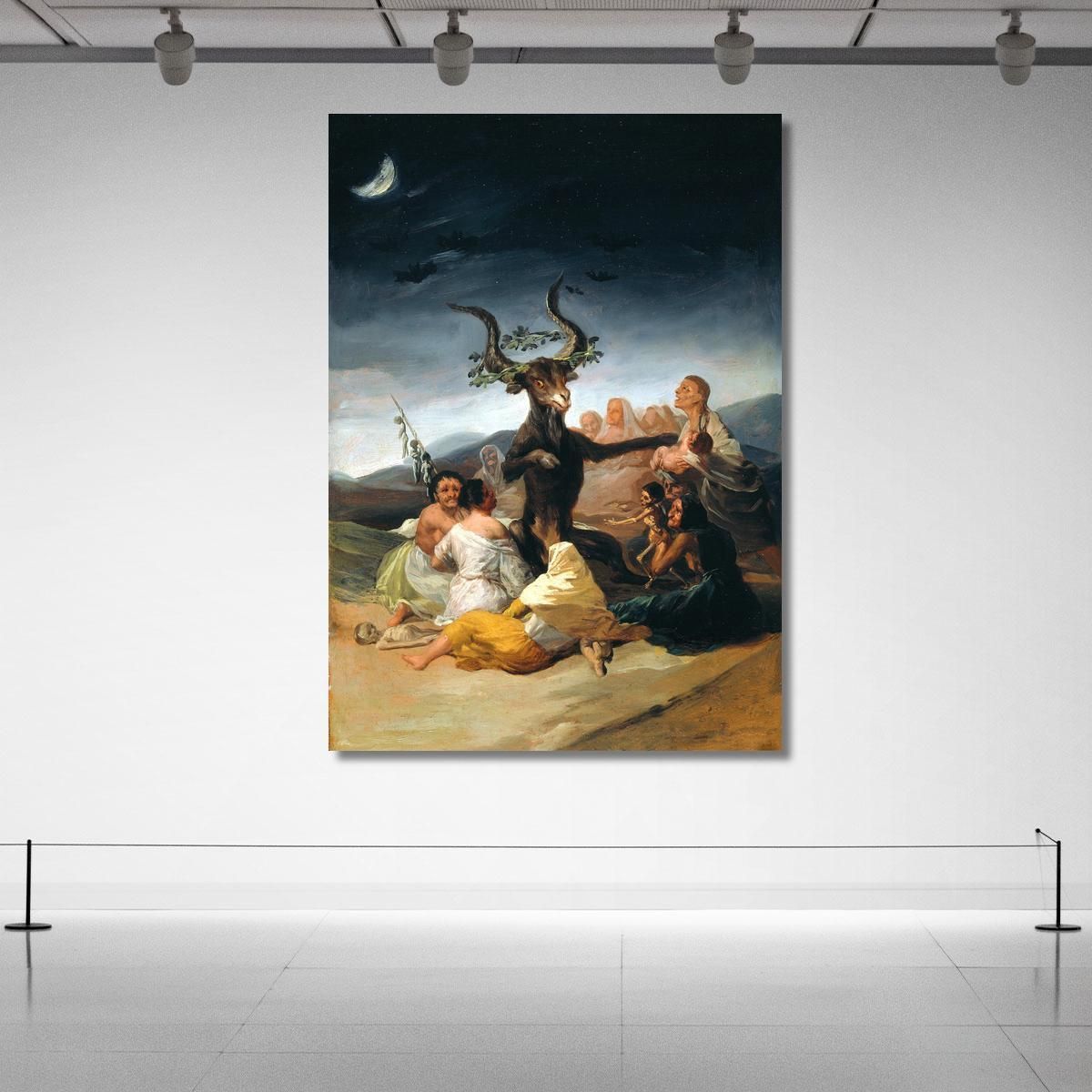 The Sabbath Of Witches Francisco de Goya fgy65 canvas print 