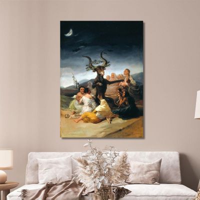 The Sabbath Of Witches Francisco de Goya fgy65 canvas print 