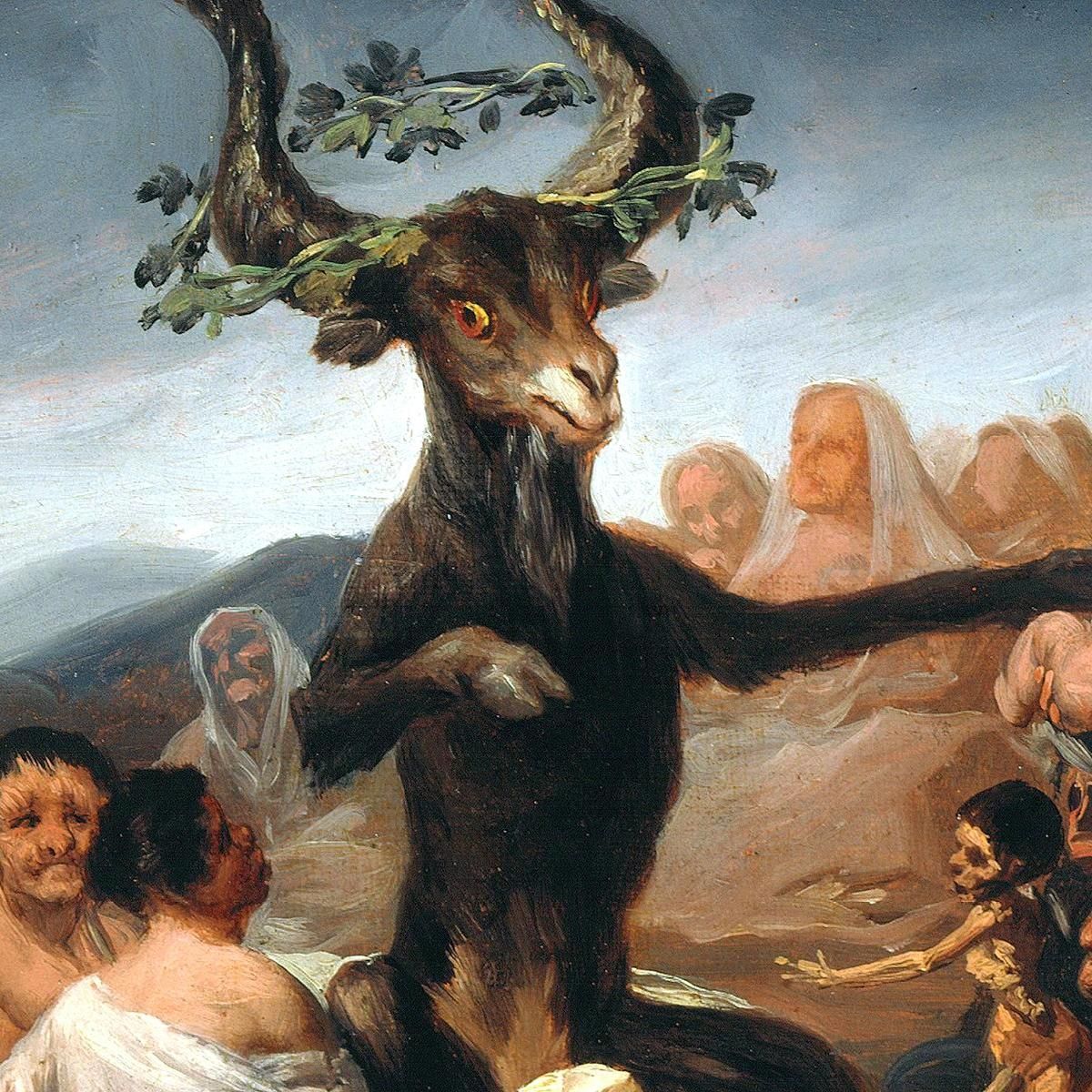 The Sabbath Of Witches Francisco de Goya fgy65 canvas print