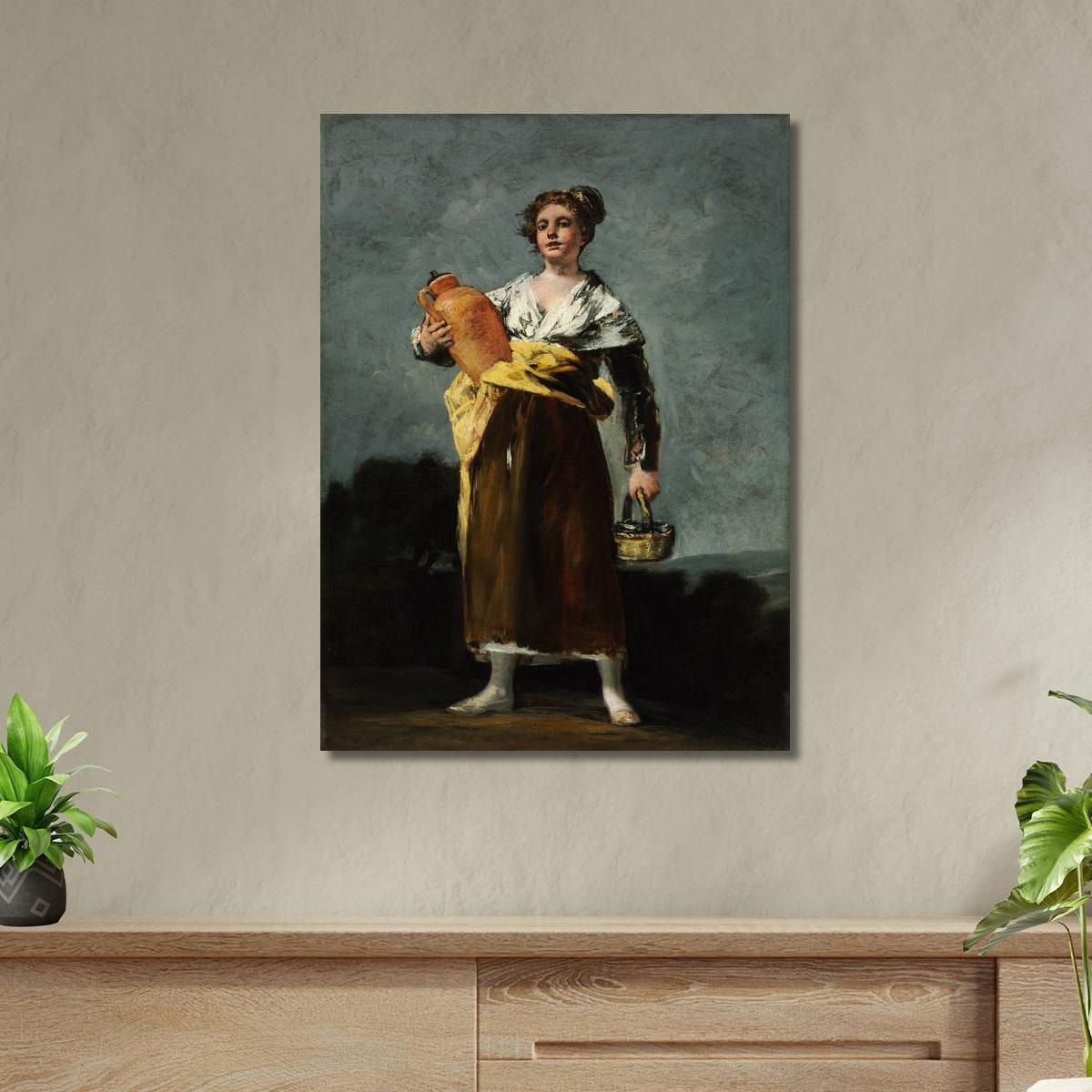 The Water Carrier Francisco de Goya fgy68 canvas print 