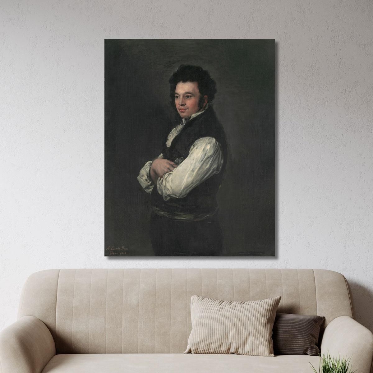 Tiburcio Pérez And Cuervo Francisco de Goya fgy70 canvas print 