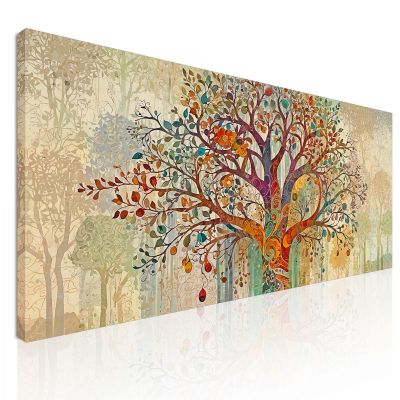 Tree Of Life Painting Intertwining Autumn Branches avt22 canvas print 