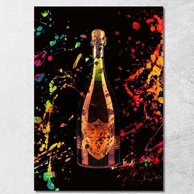 Modern Abstract Champagne Painting chm2 canvas print 