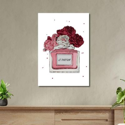 Perfume Painting With Elegant Roses Fashion fsn68 canvas print 