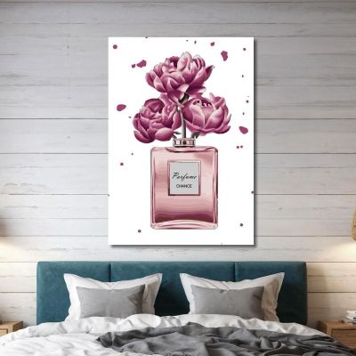 Abstract Purple Roses Perfume Painting Fashion fsn72 canvas print 