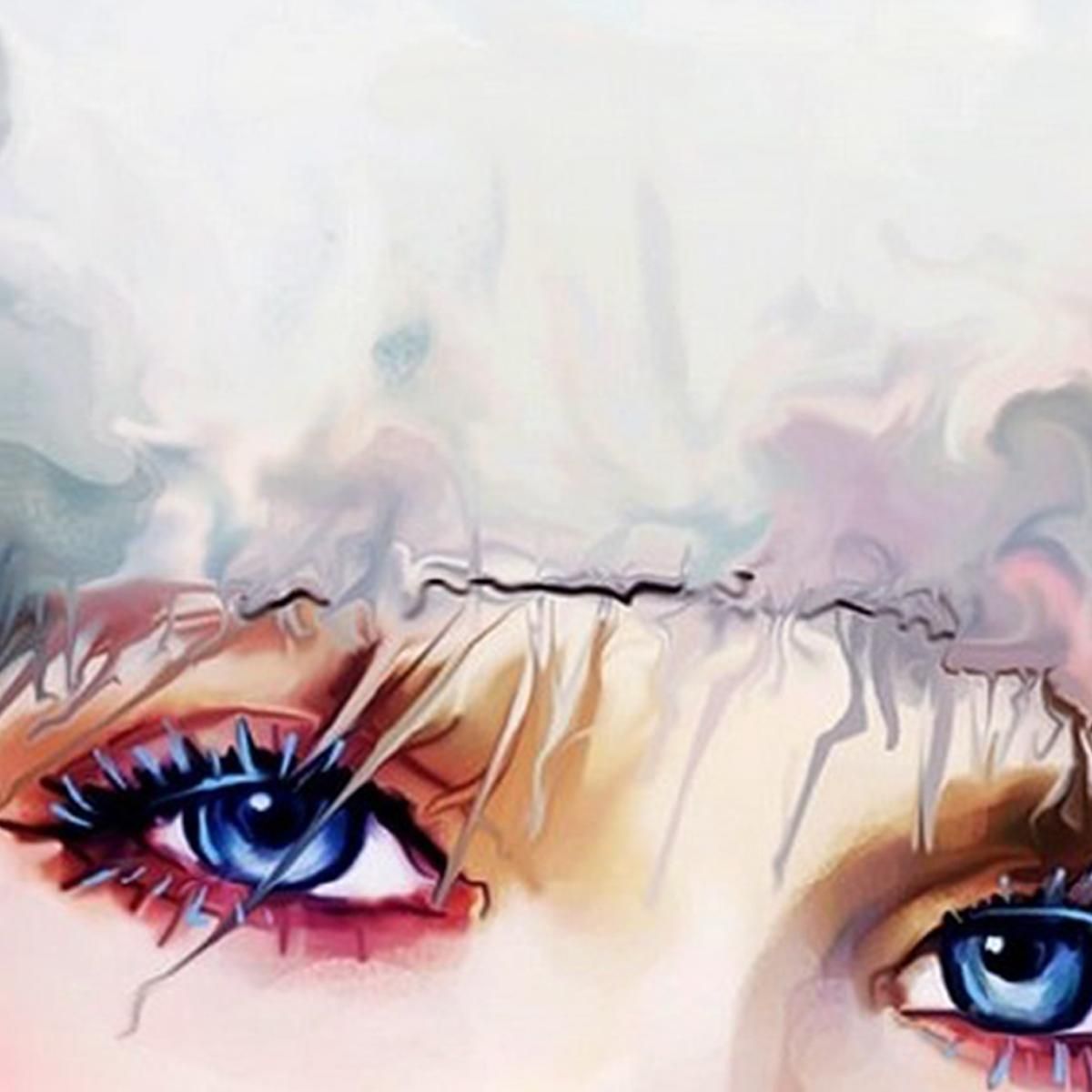 Female Portrait Painting With Fur Hat Vogue Fashion fsn80 canvas print