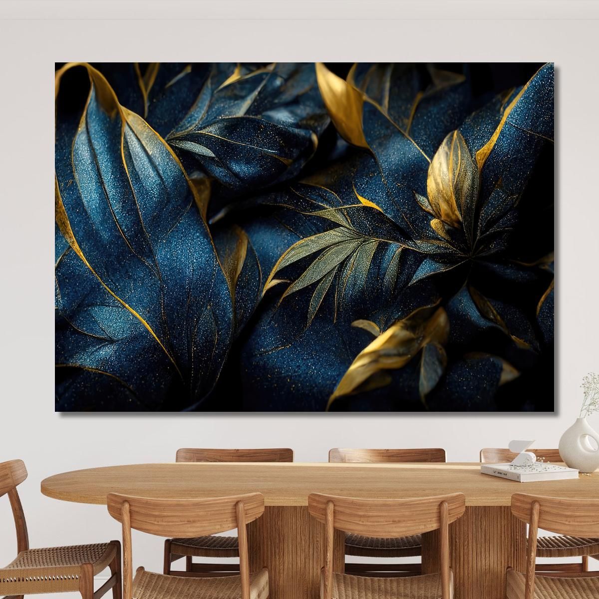 Floral Watercolor Painting With Luxurious Botanical Elements Modern Abstract Flowers Painting flp2 canvas print 