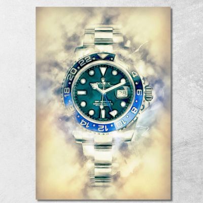 Modern Watch Painting Rolex Obfuscated Dream rlx9 canvas print 