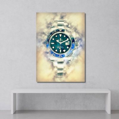 Modern Watch Painting Rolex Obfuscated Dream rlx9 canvas print 