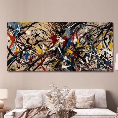 Chaos And Structure Style Jackson Pollock ijsp3 canvas print 