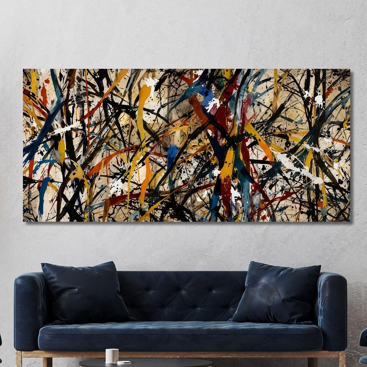 Chaos In Harmony Style Jackson Pollock ijsp4 canvas print 