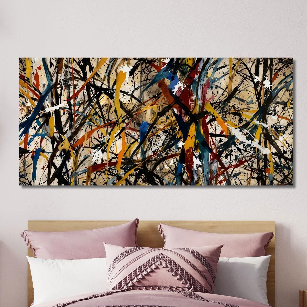 Chaos In Harmony Style Jackson Pollock ijsp4 canvas print 