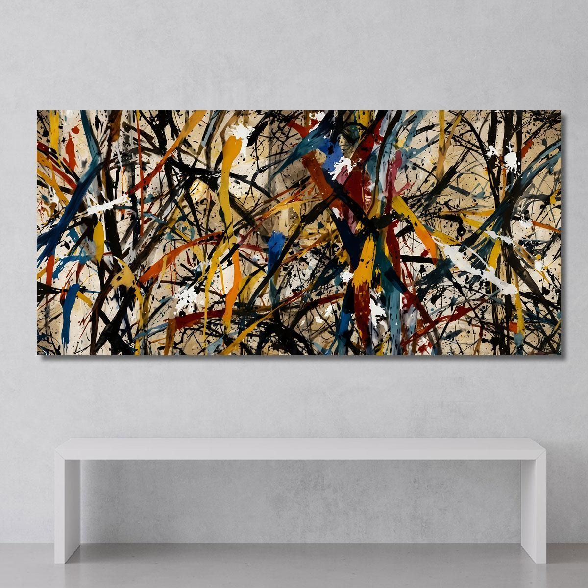 Chaos In Harmony Style Jackson Pollock ijsp4 canvas print 