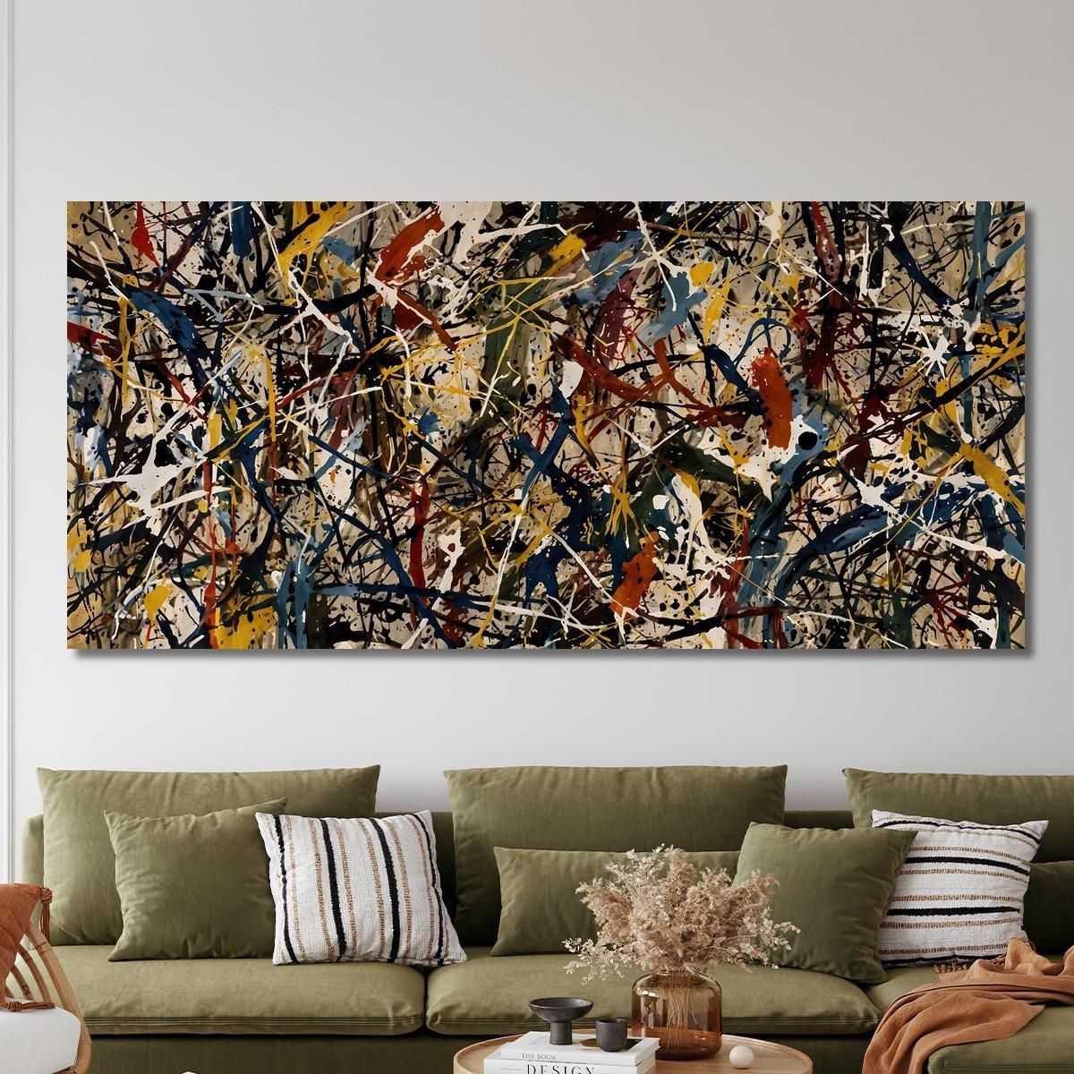 Convergence Inspired Work Jackson Pollock ijsp6 canvas print 